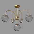 Simple Light Luxury Chandelier 3d model