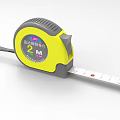 Practical 2 Meters Precision Hardware Tool Retractable Tape Measure with Yellow and Gray Steel Blade