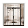 glass door glass entrance door 3d model