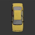 Vibrant Yellow Sedan With Clean Sleek Exterior Design And Reflective Surface