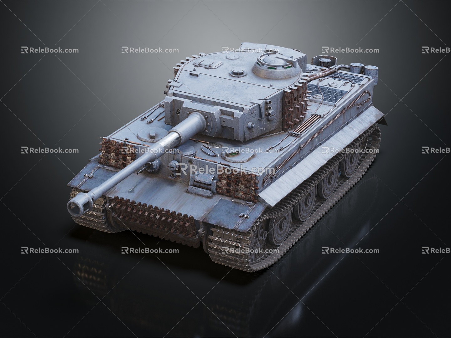 Modern Tank Light Tank Light Armored World War II Tank 3d model