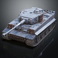 Modern Tank Light Tank Light Armored World War II Tank 3d model