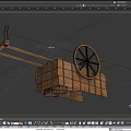Trolley Carriage Earth Trolley Game Trolley Wood Trolley Wood Trolley Ancient Wooden Trolley Low Face Number Low Model Simple Model Video Level Realism 3d model