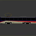Modern City Train with Blue White Red Livery and Roof Pantograph for Urban Transport