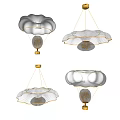 Modern Chandelier Hollow Cloud Chandelier 3d model