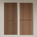 Modern Wooden Storage Cabinets With Brown Wood Grain And Minimal Design