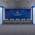 Modern Monitoring Room Public Security Bureau Command Center 3d model