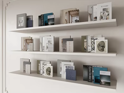 Modern Books Book Decoration Books 3d model