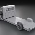 Heavy Duty Commercial Utility Vehicle With Single Cab And Flatbed Cargo Platform