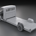 Truck Van Passenger Car Pull Truck Container Truck 3d model