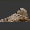 Rock Block Rock Block Rock Specimen Boulder Big Stone Block Rock Stratum Rock Stratum Rock Stratum Rock 3d model