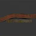 Rusty Metal Beams With Curved And Long Industrial Steel Parts