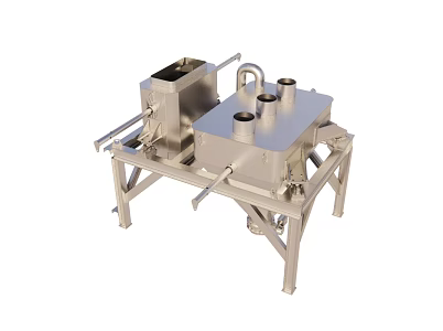 Mobile concrete mixing plant 3d model