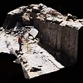 Industrial Equipment For Rock Mining At Quarry Worksite With Large Rocks And Operator