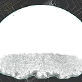 Detailed Moon Surface With Rocky Craters And Lunar Landscape Texture