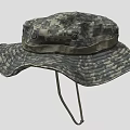 Camouflage Pattern Wide Brim Hat With Adjustable Strap For Outdoor Activities And Stylish Look
