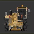 Yellow Telehandler Extendable Boom Forklift With Large Tires Operator Cabin Heavy Duty Construction Equipment