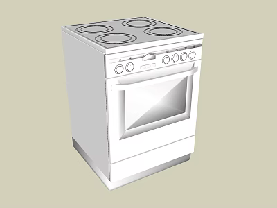 Modern Electric Stove Oven Combo Kitchen Appliance For Home Cooking 3d model