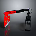 Red Black Heavy Duty Utility Vehicle With Reflective Mechanical Arm For Industrial Use