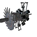 Heavy Duty Industrial Equipment With Gear Piston Shaft And Mechanical Components