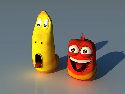 Modern game character red bug 3d model Modern game character red bug 3d model