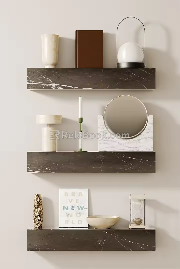 Decorative ornaments combination 3d model