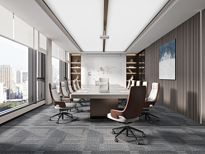 Modern Meeting Room Meeting Table and Chair 3d model