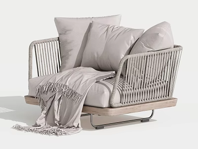 Modern Single Sofa Single Leisure Chair 3d model