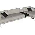Modern Poliform Multiplayer Sofa 3d model
