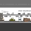 Exhibition Hall Showcasing World and China Industrial Civilization Development History with Vintage Models and