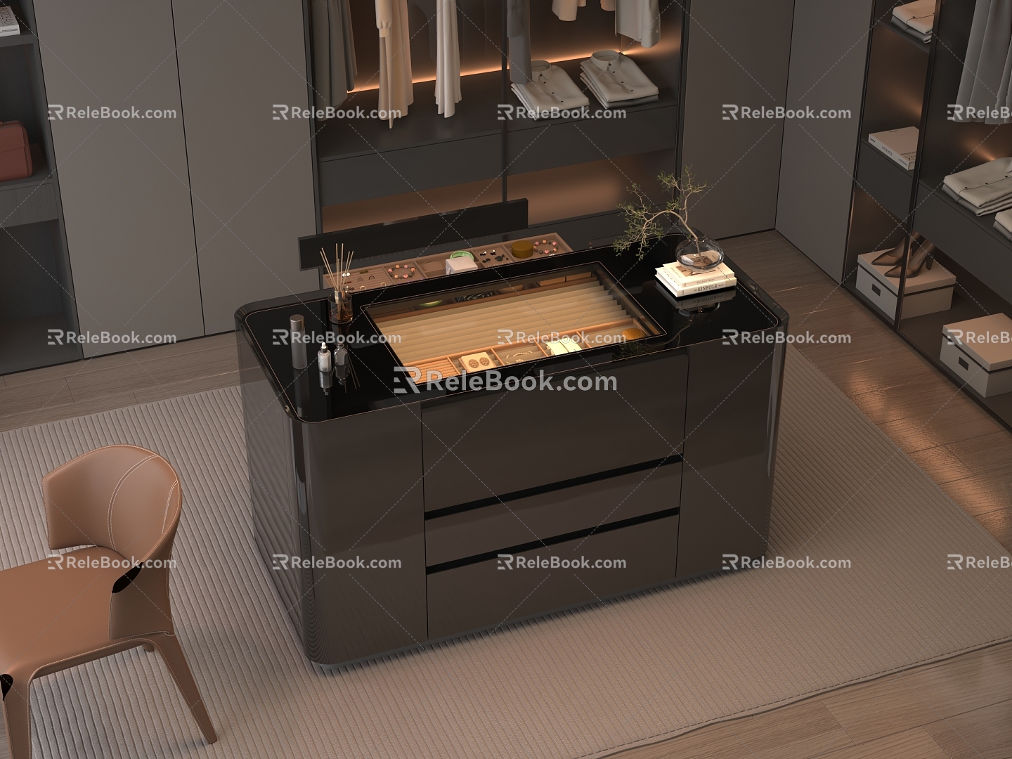 Modern Cloakroom 3d model