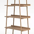 Modern Light Wood Bookshelf with Multiple Open Shelves and Minimalist Space Saving Design