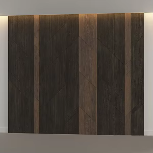 Modern wood grain wall panel wall decoration background wall decorative board wood grain splicing board 3d model
