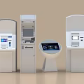 Smart Self Service Machines Featuring Interactive Screens And Modern Terminal Designs 3d model