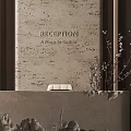 Natural Textured Wabi Sabi Reception Table And Chair Combination For Elegant Hotel Lobby Space