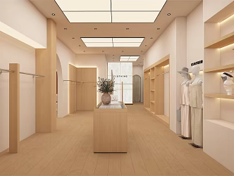 Clothing Store Clothing Store Door Log Style Clothing Store 3d model
