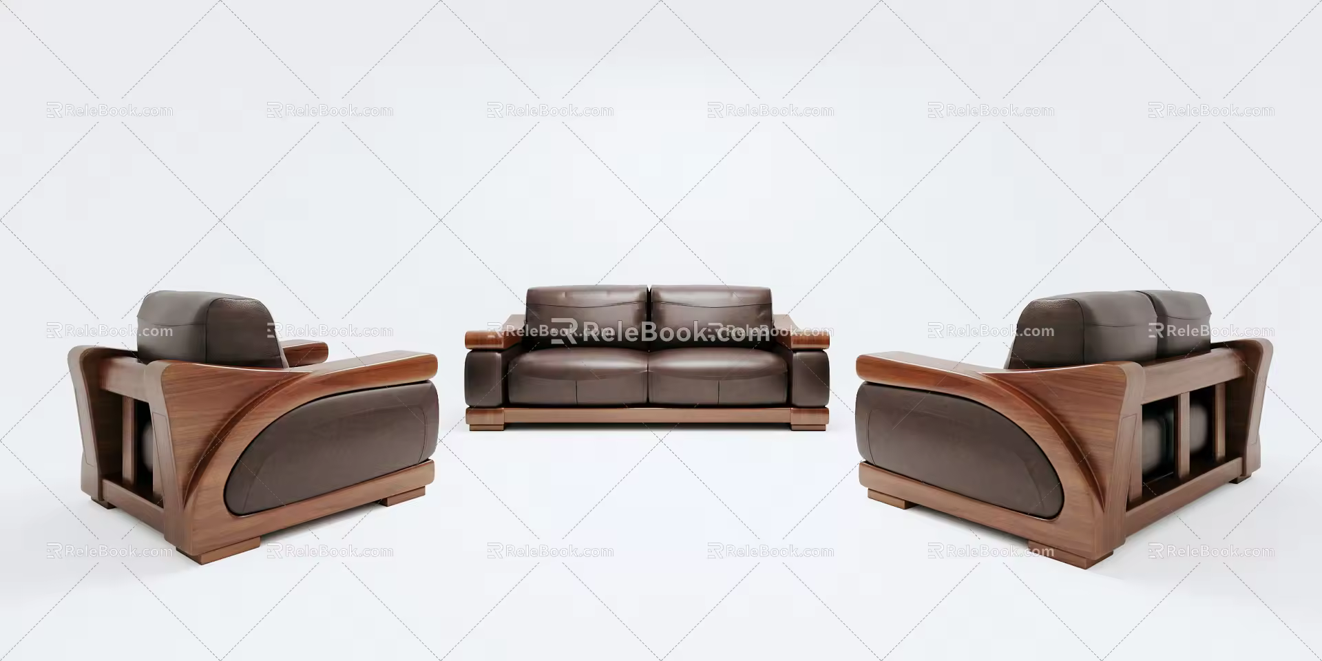 Modern Combination Sofa Combination 3d model