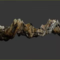 Multicolored Layered Rock Terrain Featuring Brown Gray And Orange Natural Textures