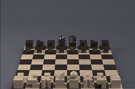 Modern Chess 3d model