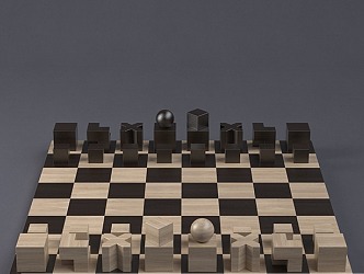 Modern Chess 3d model