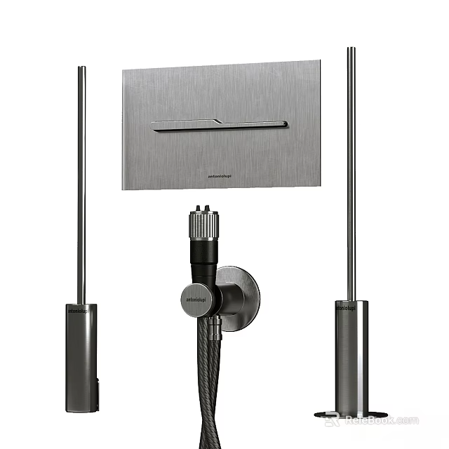 Modern Wall Mounted Stainless Steel Faucet With Sleek Design And Durable Features 3d model 