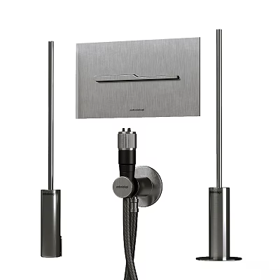 Modern Wall Mounted Stainless Steel Faucet With Sleek Design And Durable Features 3d model