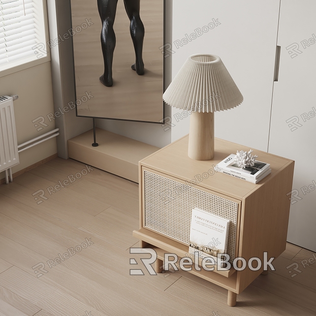 Quiet bedside cabinet model