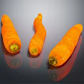 Modern radish carrot 3d model
