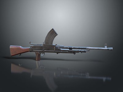 rifle semi-automatic rifle combat rifle battle rifle carbine war rifle attack rifle 3d model