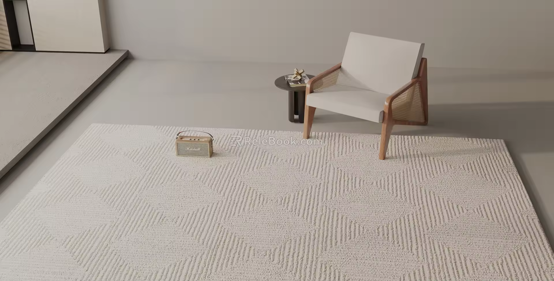 modern square carpet 3d model