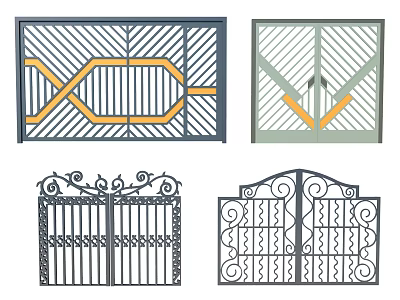 Building Exterior Wall Decorative Metal Grilles With Geometric And Artistic Patterns 3d model