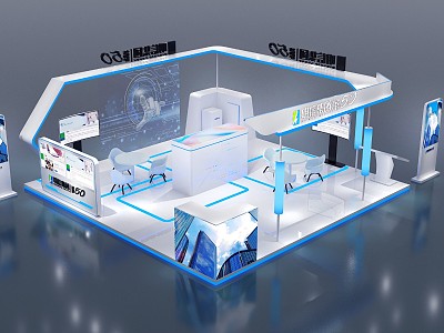 Modern Exhibition Booth model