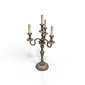 Vintage Metal Candelabra with Five Arms and Classic Design for Home Decorative