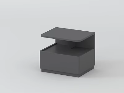 Minimalist Modern Bedside Table With Drawer Storage And Simple Design For Bedroom Use 3d model